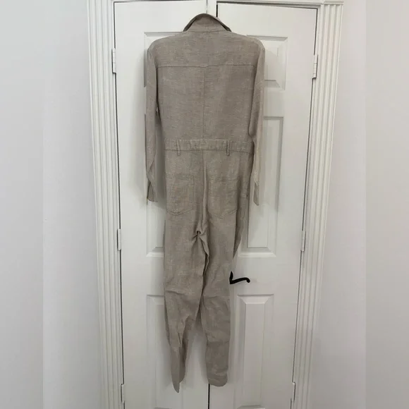 WeWoreWhat Beige Linen Jumpsuit - Picture 7 of 7